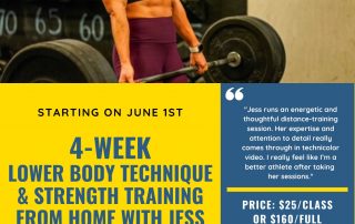 Join Jess Falborn in a 4-week lower-body training program.